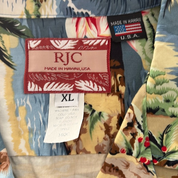 VTG Hawaiian Shirt beach scene authentic Made in Hawaii XL or L single stitch - Picture 4 of 7